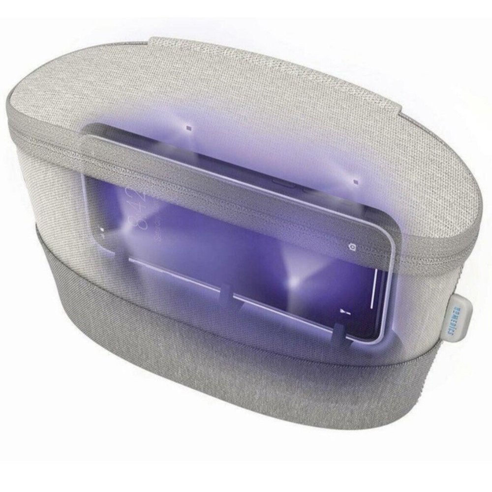 Homedics UV Clean Portable Sanitizer Bag For Phone Small Items Kills 99% Viruses
